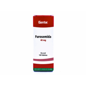 Furosemida Genfar 40 Mg Caja X 100 Tabletas - Genfar