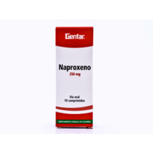 Naproxeno Genfar 250 Mg Caja X 10 Capsulas - Genfar