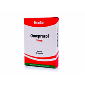 Omeprazol 20 Mg Caja  X 10 Capsulas - Genfar