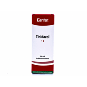 Tinidazol G-far 1 Gr X 4 Tabletas - Tinidazol  Gf