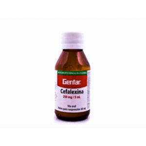 Cefalexina Genfar 250 Mg Suspención Frasco X 60 Ml - Genfar