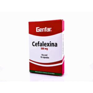 Cefalexina Genfar 500 Mg Caja X 10 Capsulas - Genfar