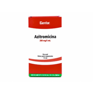 Azitromicina 200mg/5ml Genfar Suspension Frasco X 15 Ml - Genfar