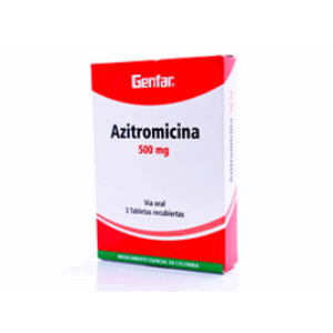 Azitromicina Genfar 500 Mg X 3 Tabletas - Genfar