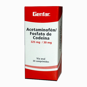 Acetaminofen/fosfato De Codeina 325/30 Mg Caja X 30 Comprimidos - Genfar