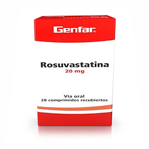 Rosuvastatina 20 Mg Genfar Caja X 28 Comprimidos Recubiertos - Genfar