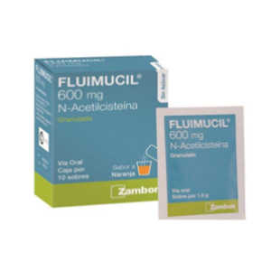 Fluimucil 600 Mg Sabor Naranja Caja X 10 Sobres - Fluimucil