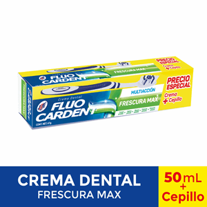 Crema Dental Fluocardent Multiaccion Frescura Max X 67 G + Cepillo Dental Precio Especial - Fluocardent