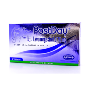 Postday 0.75 Mg Caja X 2 Tabletas. - Postday