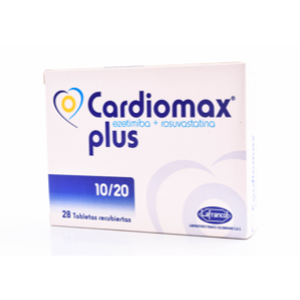 Cardiomax Plus 10/20 Mg Caja X 28 Tabletas Recubiertas - Cardiomax