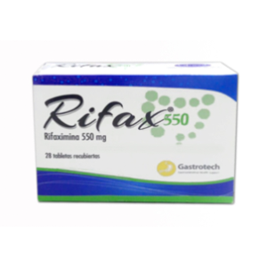 Rifax 550 Mg Caja X 28 Tabletas Recubiertas - Rifax