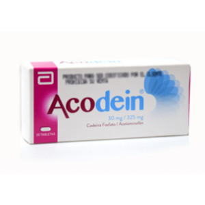 Acodein 30 / 325 Mg Caja X 30 Tabletas - Acodein