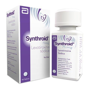 Synthroid 75 Mcg Frasco X 90 Tabletas - Synthroid