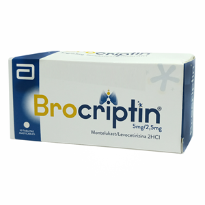 Brocriptin 5 Mg/2.5 Mg Caja X 30 Tabletas Masticables - Brocriptin