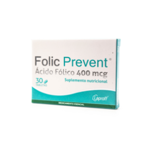 Folic Prevent Laproff 400 Mcg X 30 Tabletas - Folic