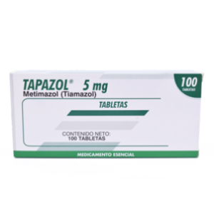 Tapazol 5 Mg X 100 Tabletas  - Tapazol