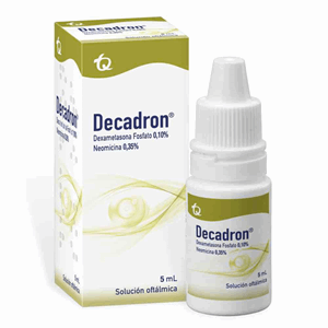 Decadron 0.10%/0.35% Solucion Oftalmica Gotas Frasco X 5 Ml - Decadron