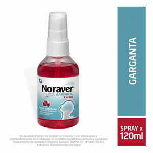 Noraver Garganta Cereza Spray X 120 Ml - Noraver