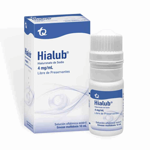 Hialub 4 Mg / Ml Solución Oftálmica Frasco X 10 Ml - Hialub