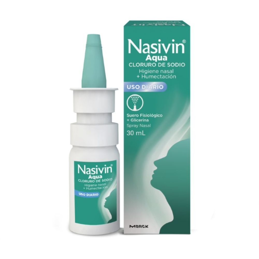 Nasivin Aqua 9 Mg Spray Nasal Frasco X 30 Ml - Nasivin