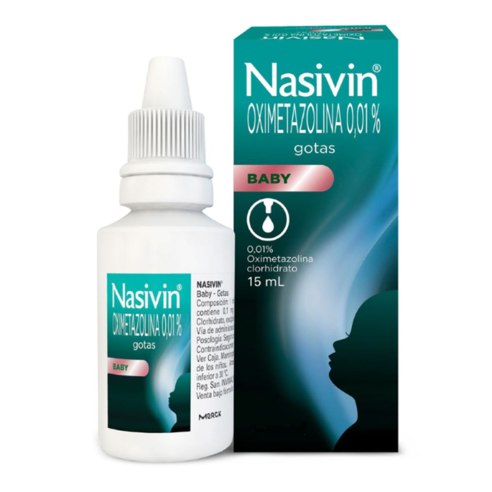 Nasivin Baby 0.01% Solución Nasal Gotas Frasco X 15 Ml - Nasivin