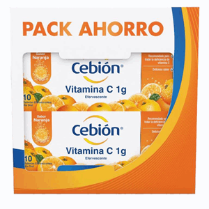 Cebion Efervescente Naranja 2 Tubos X 10 Tabs Pack Ahorro - Sin Asignar