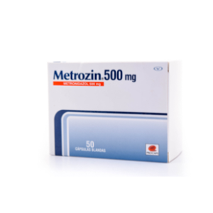 Metrozin 500 Mg Caja X 50 Capsulas Blandas - Metrozin