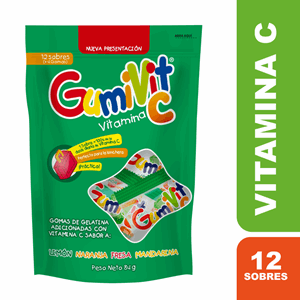 Vitamina C Gomitas Gumivit C X 12 Sobres - Gumivit