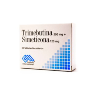 Trimebutina   Simeticona Colmed 200 Mg / 120 Mg Caja X 30 Tabletas Recubiertas - Colmed