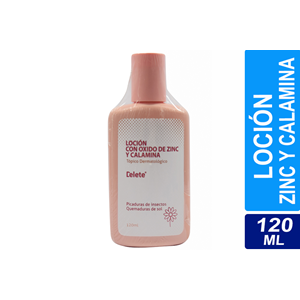 Locion Delete Con Oxido De Zinc Y Calamina Frasco X 120 Ml - Delete