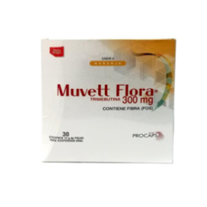 Muvett Flora 300 Mg Polvo Para Suspension Sabor Naranja Caja X 30 Sobres - Muvett