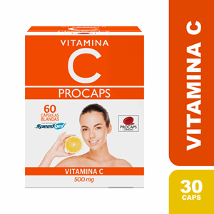 Vitamina C Procaps 500 Mg Caja X 60 Capsulas Blandas - Procaps