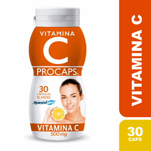 Vitamina C Procaps 500 Mg Frasco X 30 Capsulas Blandas - Procaps