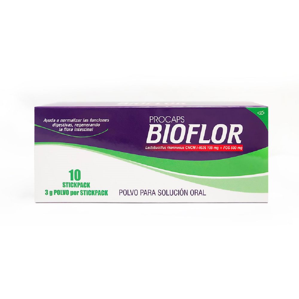 Bioflor 100/500 Mg Polvo Para Solucion Oral Caja X 10 Sobres De 3 G  - Procaps