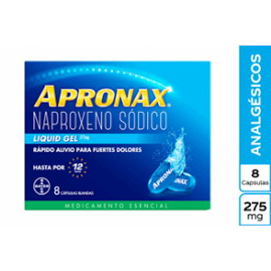 Apronax Liquid Gel 275 Mg X 8 Capsulas Liquidas - Apronax