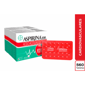 Aspirina 100 Mg 4 Cajas X 140 Tabletas (precio Especial) - Aspirina