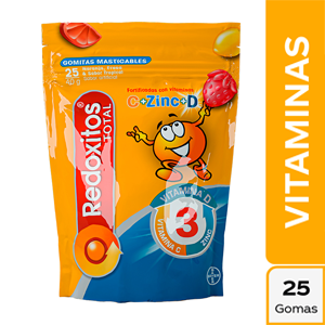 Redoxitos Total Gomas Masticables Con Vitamina D Y C   Zinc X 25 Unds  - Redoxitos