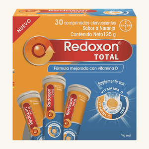 Redoxon Total Eferv. Naranja Caja X 3 Tubos De 10 Tabletas - Sin Asignar