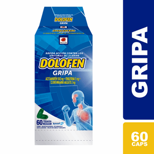 Dolofen Gripa 500 / 5 / 2 Mg Caja X 60 Capsulas Liquidas - Dolofen