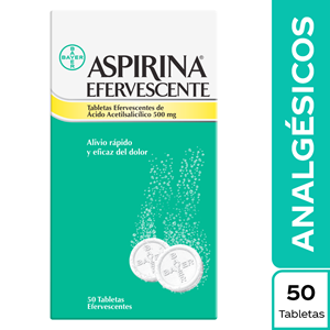 Aspirina Efervescente 500 Mg X 50 Tabletas - Aspirina