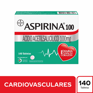 Aspirina 100 Mg Caja X 140 Tabletas - Aspirina