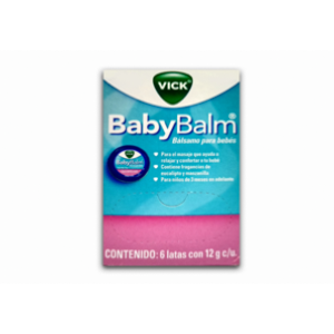 Vick Baby Balm Caja X 6 Latas De 12 Gr (balsamo Para Bebes) - Vick