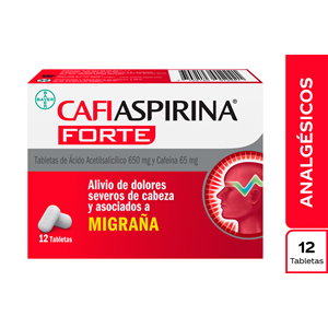 Cafiaspirina Forte 650 / 65 Mg Caja X 12 Tabletas - Cafiaspirina