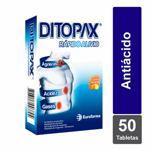 Ditopax Limon Naranja Caja X 50 Tabletas Masticables - Ditopax