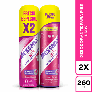 Mexsana Lady Desod Spray 2 X 260 Ml P/especial - Mexsana