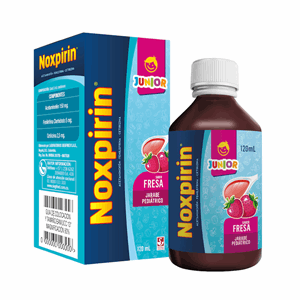 Noxpirin F Junior Jarabe Sabor Fresa Frasco X 120 Ml - Noxpirin