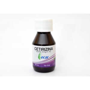 Cetirizina Jarabe Ecar 5 Mg / 5 Ml Frasco X 60 Ml - Ecar