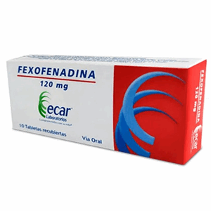 Fexofenadina Ecar 120 Mg Caja X 10 Tabletas Recubiertas - Ecar