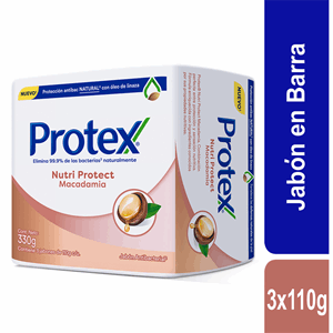 Jabon Protex Nutri Protect Macadamia 3 X 110 G (precio Especial) - Protex