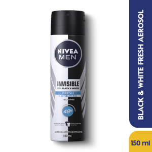 Desodorante Nivea Deo For Men Invisible Black White Fresh Spray X 150 Ml - Nivea